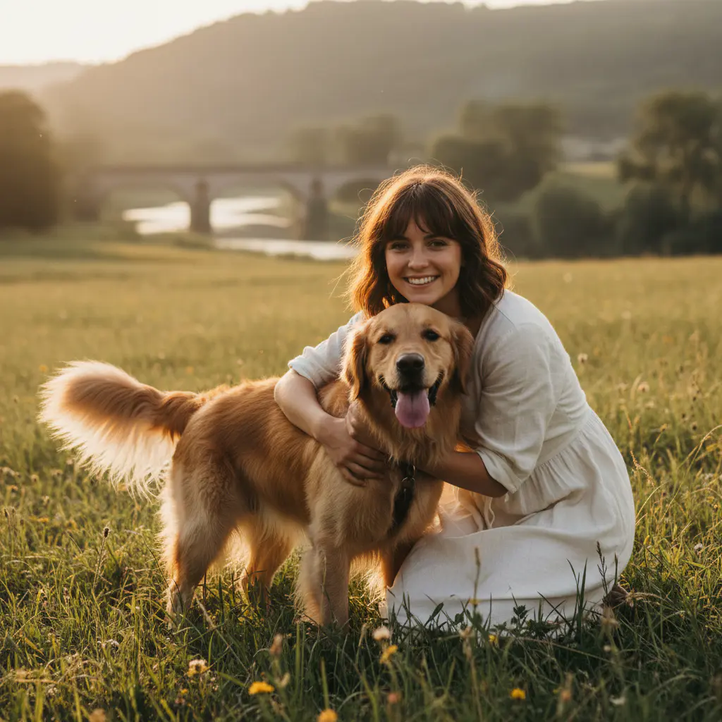 Sarah and her dog