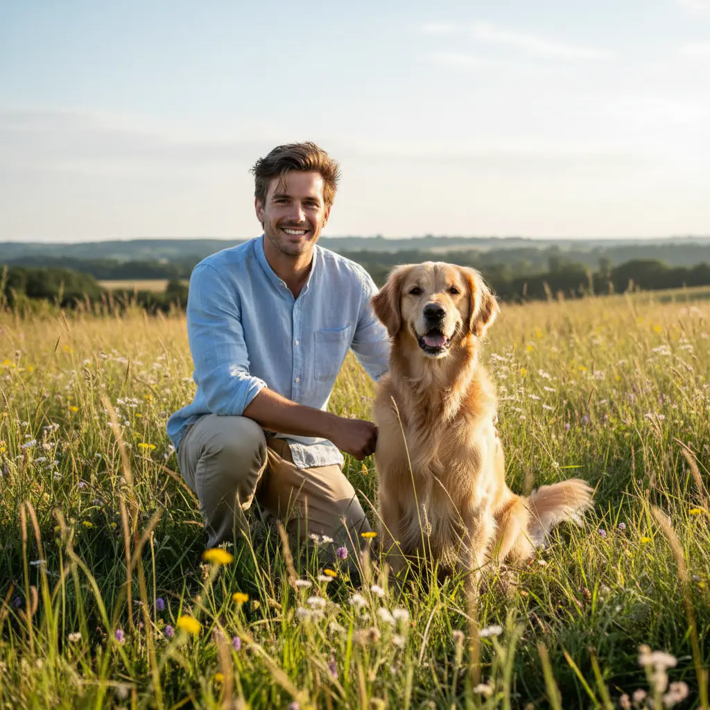 David and his dog