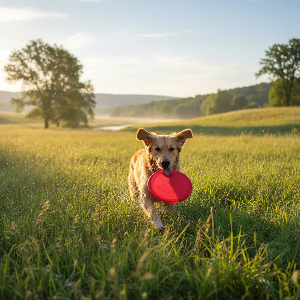 Dog playing